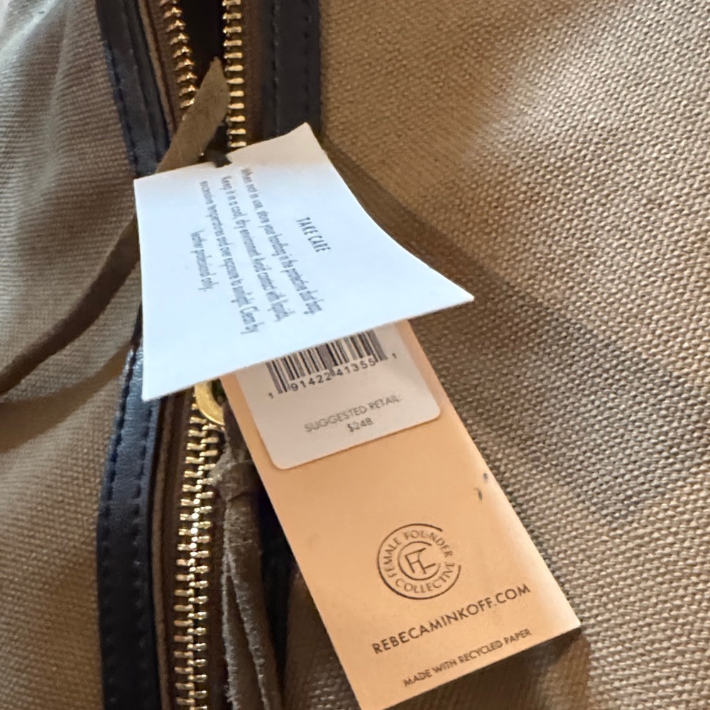 Rebecca Minkoff Tan and Black Backpack - Picture 5 of 6